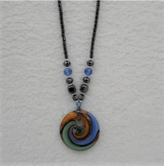 Swirl Glass Blue